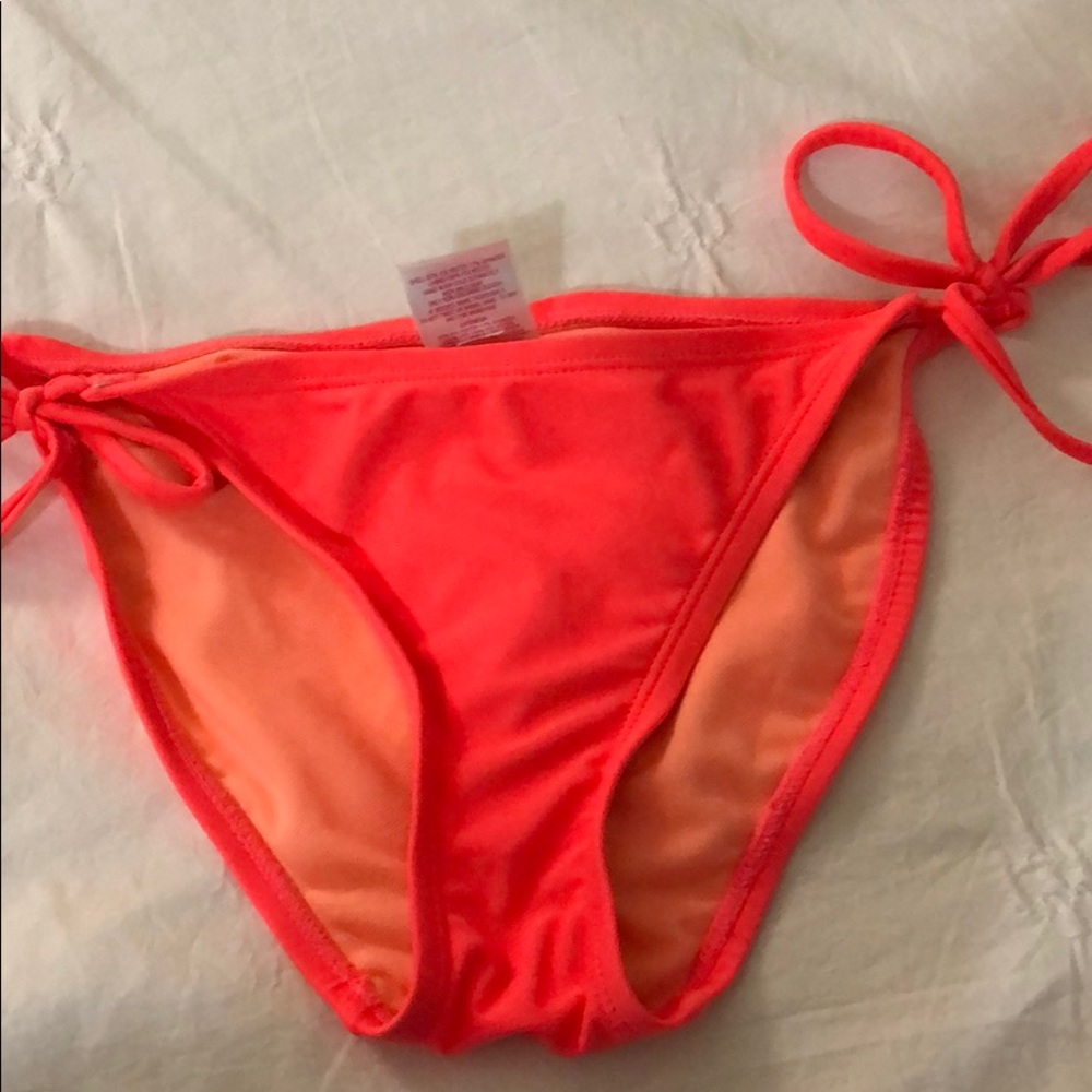 Neon pink bikini bottoms